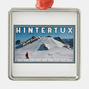Hintertux - the Gefrorene Wand Metal Ornament