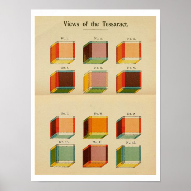 Hinton's "View of the Tessaract" Poster (Front)