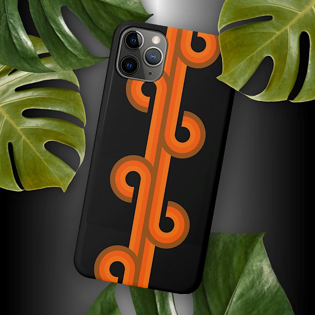 Hip Abstract Wave Curls Fusion Fine Art Pattern iPhone Case (Creator Uploaded)