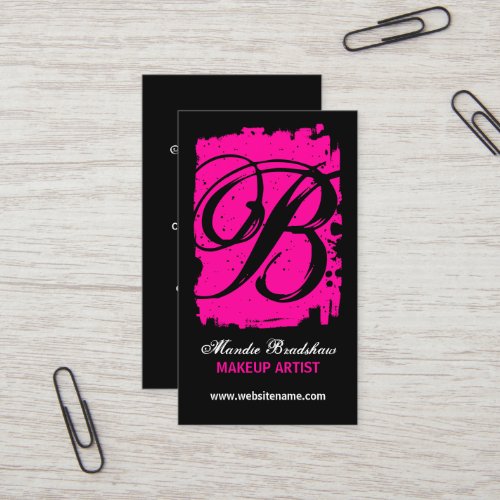 Hip and Bold Monogram Business Cards