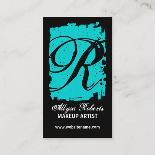 Customizable Hip and Bold Monogram Business Cards