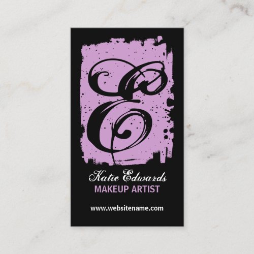 Hip and Bold Monogram Business Cards