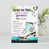 Hip and Colorful Roller Skate Invitation (Standing Front)