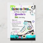 Hip and Colorful Roller Skate Invitation
