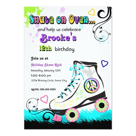 Skate Invitation Template 1