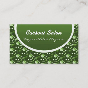 Hip and Stylish Business Card, Olive Green Card