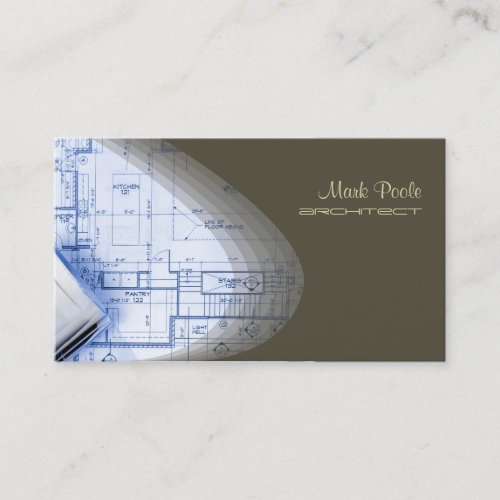 Hip Architect business cards, dark chocolate