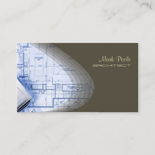 Customizable Hip Architect business cards, dark chocolate