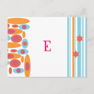 Hip Bat Mitzvah Save the Date Announcement Postcard