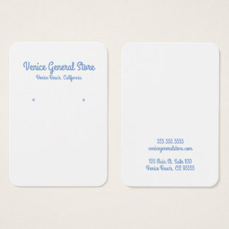 Hip Blue Earring or Jewelry Display Card