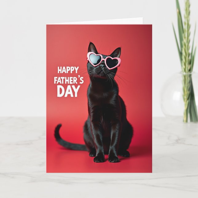 Hip Cat Fathers Day Card (Front)