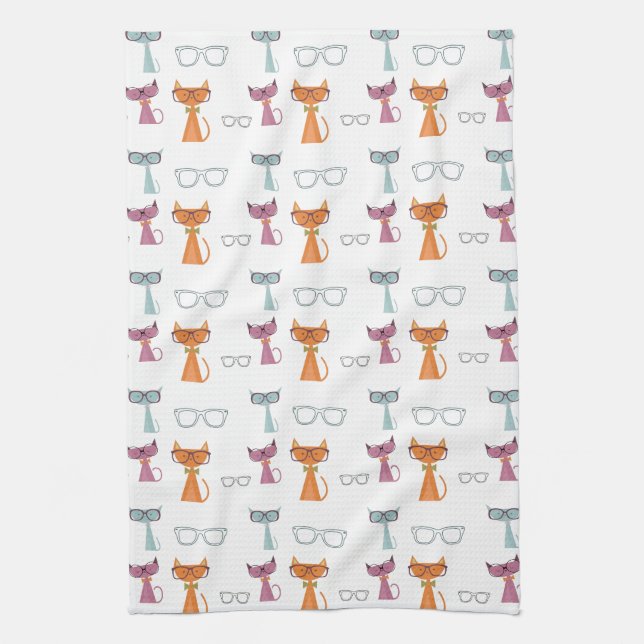 Hip Cats Kitchen Towel (Vertical)