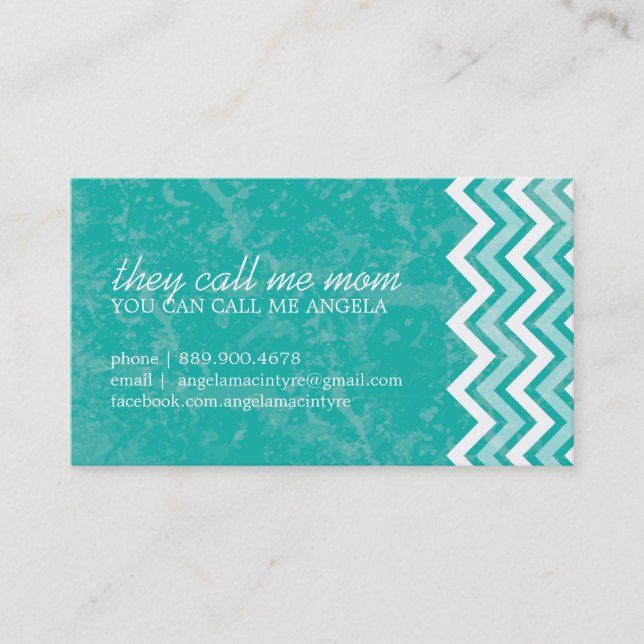 Hip Chevron Mommy Cards (Front)