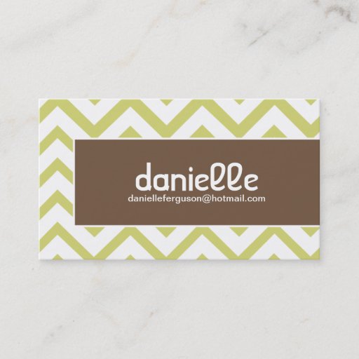 Customizable Hip Chevron Profile Card - Business Card