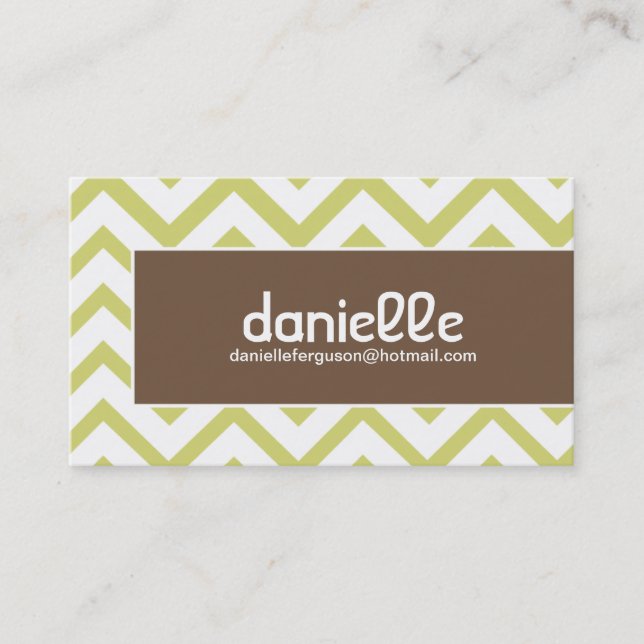 Hip Chevron Profile Card - Business Card (Front)