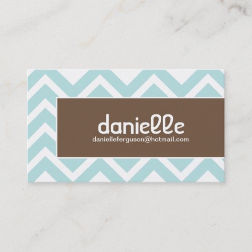 Hip Chevron Profile Card - Business Card