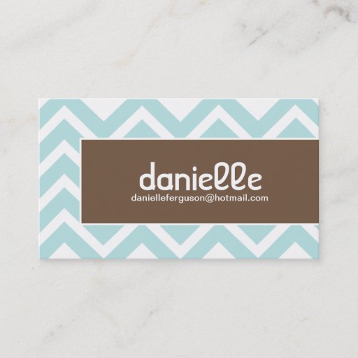 Customizable Hip Chevron Profile Card - Business Card