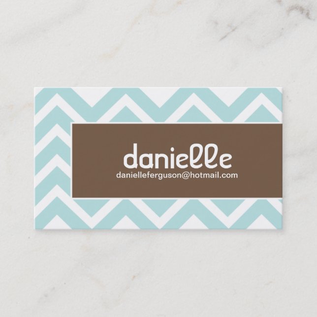 Hip Chevron Profile Card - Business Card (Front)
