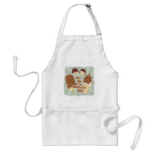 Hip Chocolate Dip Cute Cartoon Ice Cream Fun Adult Apron