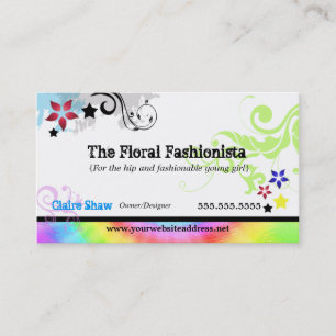 Hip Colorful 'N Groovy Profile Card