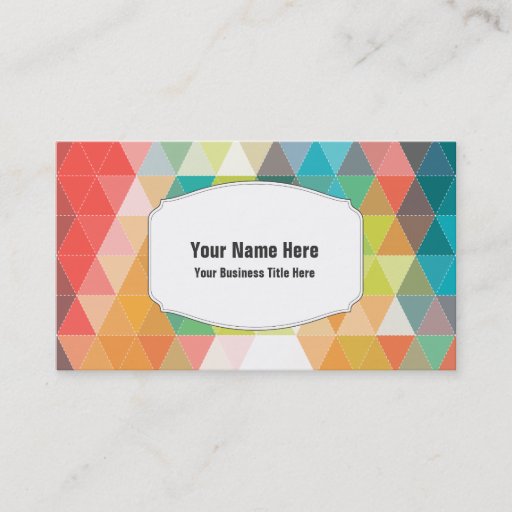 Customizable Hip Cool Patterns Business Card