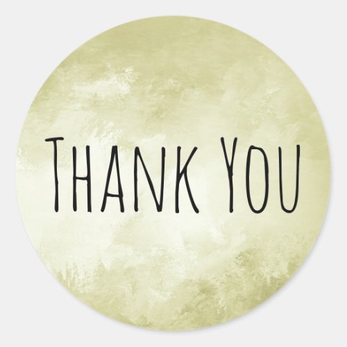Hip Cool Trendy Custom Thank You Stickers Gold