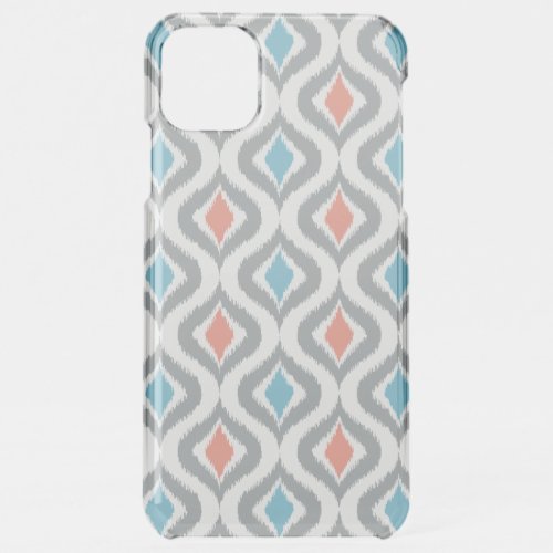 Hip Coral Orange Blue Gray Ogee Waves Art Pattern iPhone 11 Pro Max Case