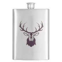 Hip flask with deer / Flachmann with deer
