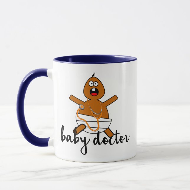 Hip Funny Pediatrician Baby Doctor Gifts Joke Pun Mug (Left)