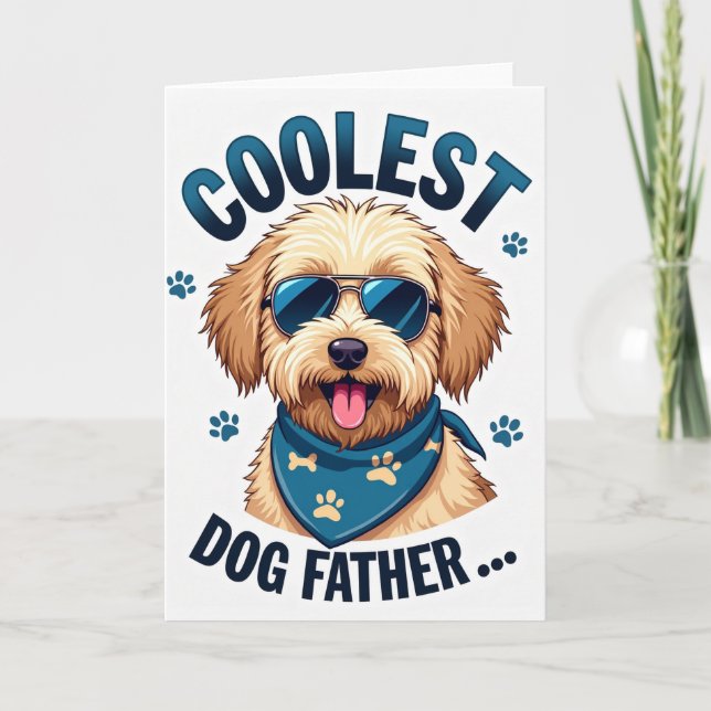 Hip Golden Dog Father Card (Front)