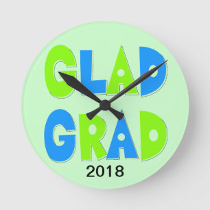 Hip Graduation Decorative Round Clock
