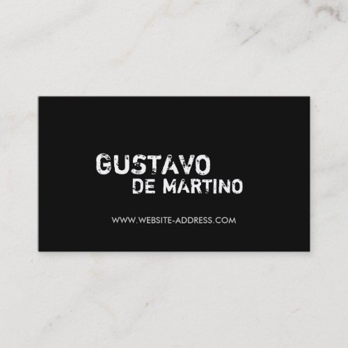 HIP GRUNGY BLACK Business Card
