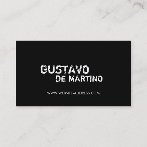Customizable HIP GRUNGY BLACK Business Card
