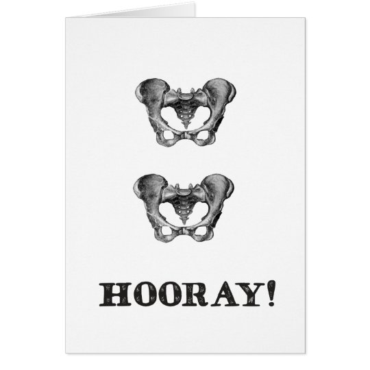 Hip Hip Hooray Anatomy Message Card 