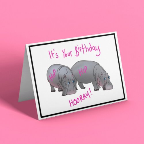 Hip Hip Hooray Birthday  Card