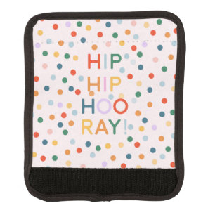 Hip Hip Hooray Birthday Party Congrats Luggage Handle Wrap