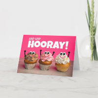 Hip Hip Hooray Congratulations For Anyone Cupcakes