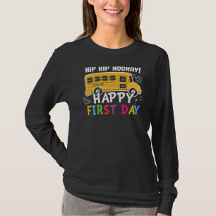 Hip Hip Hooray Happy First Day Cute 5th Grade T-Shirt
