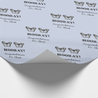 Hip Hip Hooray Personalized Anatomy Message Wrapping Paper