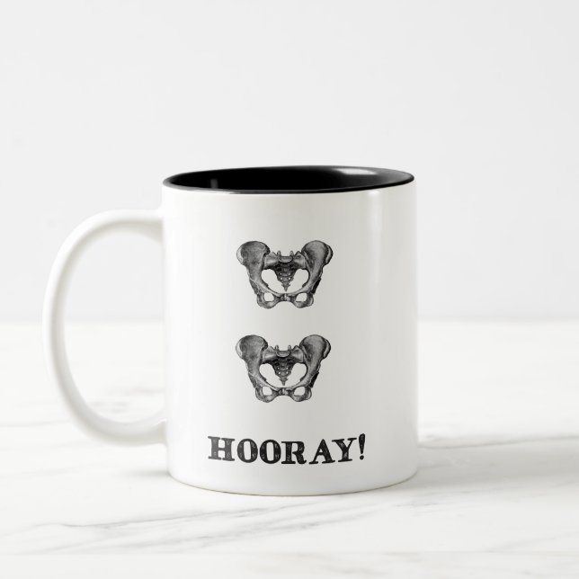 Hip Hip Hooray Personalized Mug (Left)