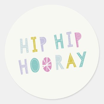 Hip Hip Hooray Sticker - Lime by AmberBarkley at Zazzle
