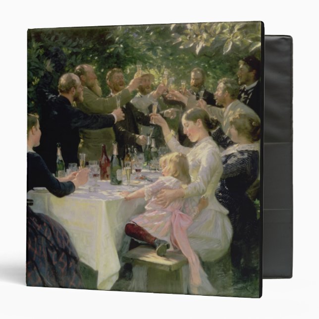 Hip Hip Hurrah! Artists' Party at Skagen, 1888 3 Ring Binder (Front/Inside)