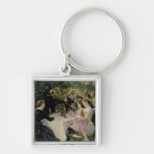 Hip Hip Hurrah! Artists' Party at Skagen, 1888 Keychain