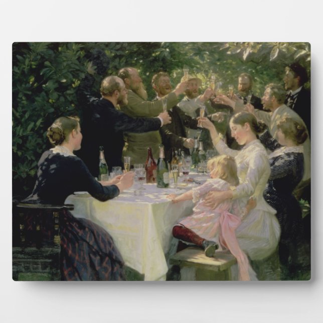 Hip Hip Hurrah! Artists' Party at Skagen, 1888 Plaque (Front)