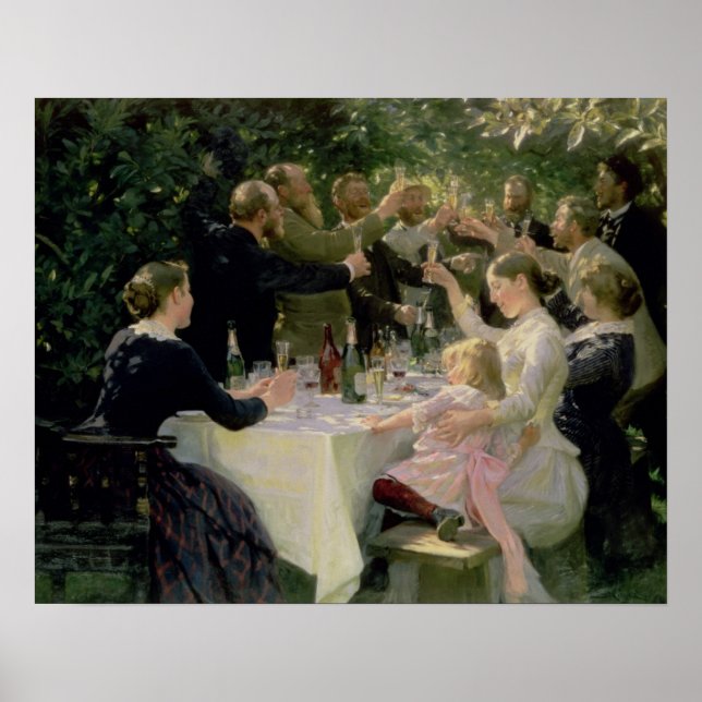 Hip Hip Hurrah! Artists' Party at Skagen, 1888 Poster (Front)