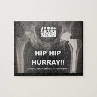 Hip Hip Hurray- Congrats on Hip Replacement Jigsaw Puzzle