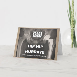 Hip Hip Hurray - Congrats on Hip Surgery Card