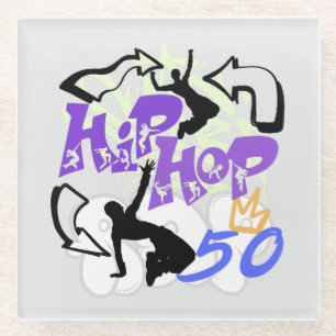 Hip Hop 50.w Glass Coaster