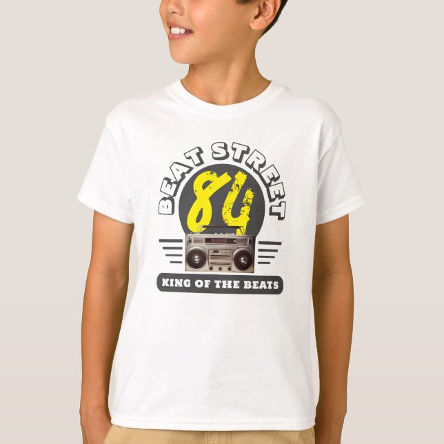 HIP HOP 84 BEAT STREET BOOMBOX GRAPHIC T-Shirt (Front)