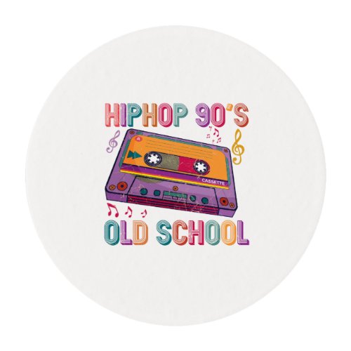 Hip Hop 90s Old School Cassette Player Birthday  Edible Frosting Rounds